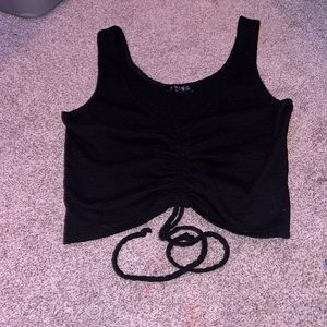 Black crop top